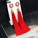Bohemian Tassel Crystal Long Drop Earrings - Ctoox