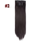 Leeons 16 colors 16 clips Long Straight Synthetic Hair Extensions - Ctoox