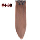 Leeons 16 colors 16 clips Long Straight Synthetic Hair Extensions - Ctoox