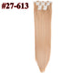 Leeons 16 colors 16 clips Long Straight Synthetic Hair Extensions - Ctoox