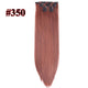 Leeons 16 colors 16 clips Long Straight Synthetic Hair Extensions - Ctoox