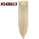 Leeons 16 colors 16 clips Long Straight Synthetic Hair Extensions - Ctoox
