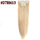 Leeons 16 colors 16 clips Long Straight Synthetic Hair Extensions - Ctoox