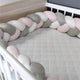 Baby Bumper Bed Braid Knot Pillow Cushion - Ctoox