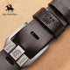 Genuine Leather Belt For Men High Quality Black Buckle