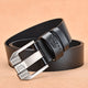 Genuine Leather Belt For Men High Quality Black Buckle