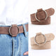Round buckle belts for female leisure jeans