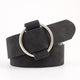 Round buckle belts for female leisure jeans