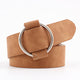 Round buckle belts for female leisure jeans