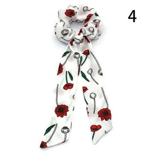 Ponytail Scarf Elastic Hair Rope for Women