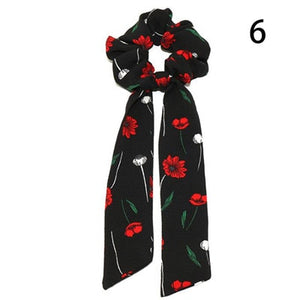 Ponytail Scarf Elastic Hair Rope for Women