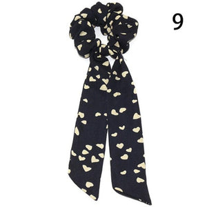 Ponytail Scarf Elastic Hair Rope for Women