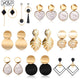 Korean Heart Statement Drop Earrings