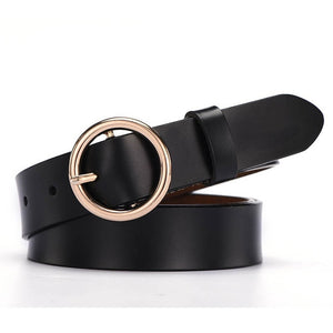 Gold buckle jeans wild belts for women