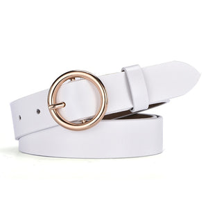 Gold buckle jeans wild belts for women