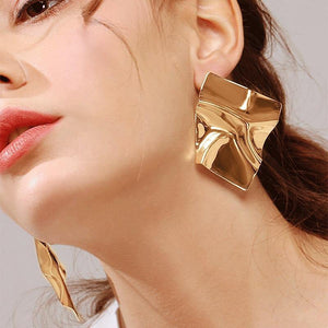 Gold Drop Earrings - Ctoox