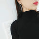 Korean Geometric Long Tassel Stud Earrings - Ctoox