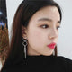 Korean Geometric Long Tassel Stud Earrings - Ctoox