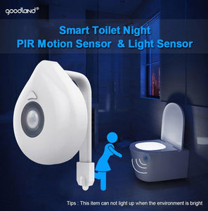 LED Toilet Seat Night Light with Motion Sensor - Ctoox