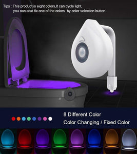 LED Toilet Seat Night Light with Motion Sensor - Ctoox