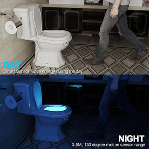 LED Toilet Seat Night Light with Motion Sensor - Ctoox