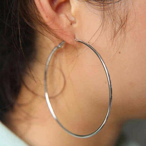 Trendy Large Hoop Earrings - Ctoox