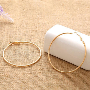 Trendy Large Hoop Earrings - Ctoox