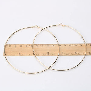 Trendy Large Hoop Earrings - Ctoox