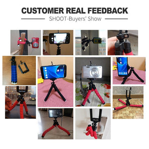 SHOOT Mini Flexible Sponge Octopus Tripod - Ctoox