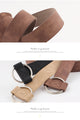 Round buckle belts for female leisure jeans