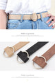 Round buckle belts for female leisure jeans