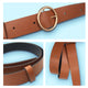 Round buckle belts for female leisure jeans