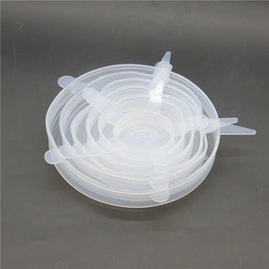 Reusable silicon stretch lids 6pcs - Ctoox