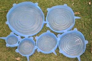 Reusable silicon stretch lids 6pcs - Ctoox