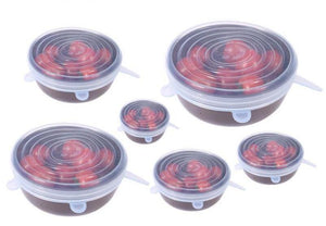Reusable silicon stretch lids 6pcs - Ctoox