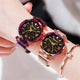 Luxury Women Watch Magnetic Starry Sky - Ctoox