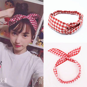 Women  Headband Vintage Cross Knot Elastic
