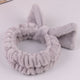OMG Letter Coral Fleece Bow Hairbands For Women