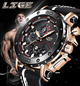Big Dial Military Quartz Leather Watch - Ctoox