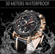 Big Dial Military Quartz Leather Watch - Ctoox