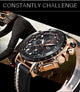 Big Dial Military Quartz Leather Watch - Ctoox