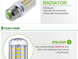 E27 LED Lamp E14 LED Bulb - Ctoox