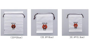 Brown Bear Transparent Cosmetic Bag - Ctoox