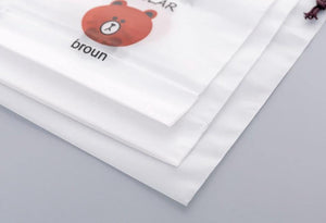 Brown Bear Transparent Cosmetic Bag - Ctoox
