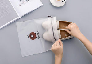 Brown Bear Transparent Cosmetic Bag - Ctoox