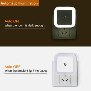 LED Night Light Mini Light Sensor Control 110V 220V - Ctoox