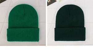 New Beanies Knitted Solid Cute Hat for Girls