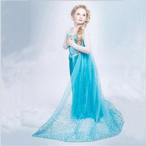Fancy Girl Princess Elsa Dress - Ctoox