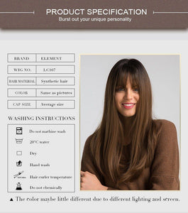 Element 18" Long Synthetic Wig - Ctoox