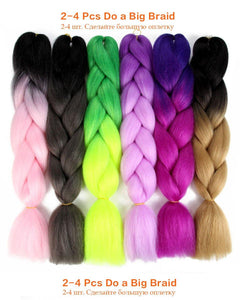 Crochet Braids Kanekalon Synthetic Hair 24 inch - Ctoox